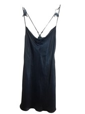Gilligan  O'Malley Black Slip Dress Sleepwear Womens Small Adjustable Straps