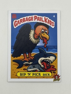 Garbage Pail Kids Fan Made Billy Bootleg JAWS 50 RIP N PICK RICK #4 Card /35