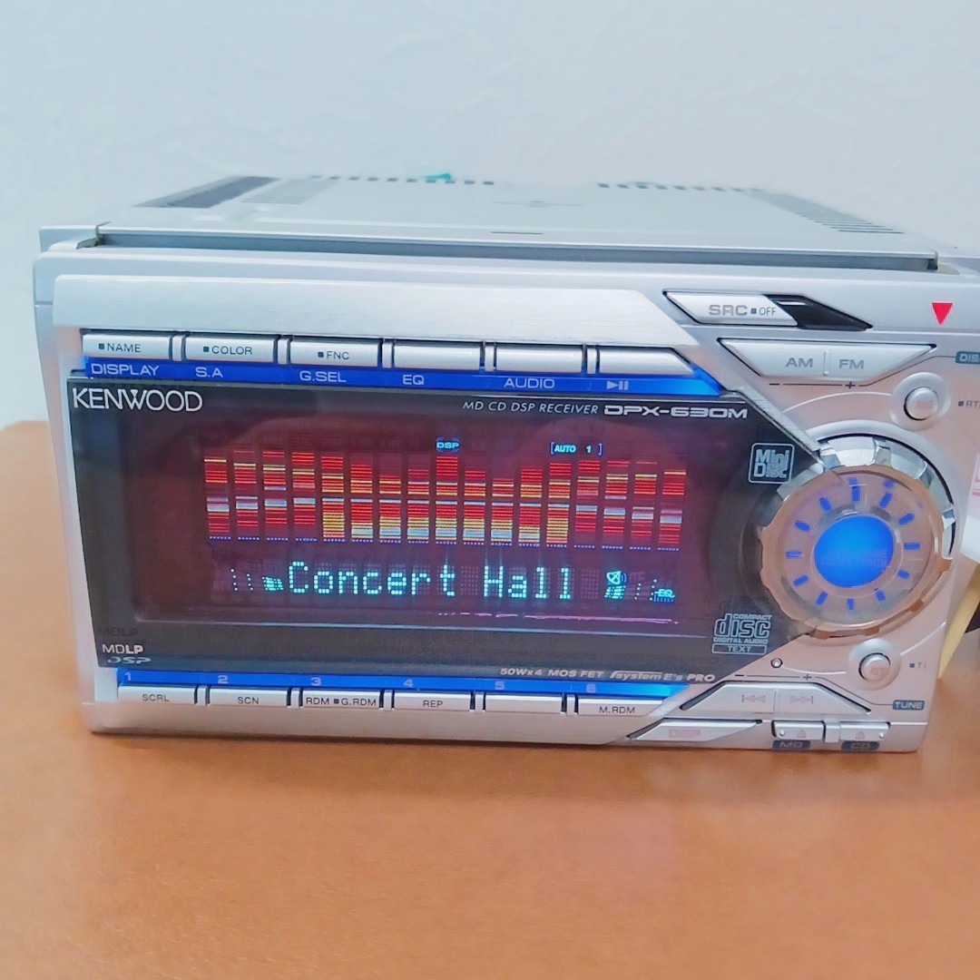 KENWOOD DPX-630M 2DIN CD MD Car Audio DSP Sounds Head Unit Tested