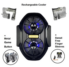 FS01 Dual Fan Rechargeable Mobile Phone Cooler Radiator Long Lasting Stronger