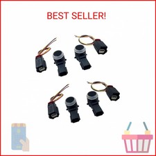 Moryzian 4Pcs Bumper Park Assist Object Sensor with Connector Fit for Cadillac f