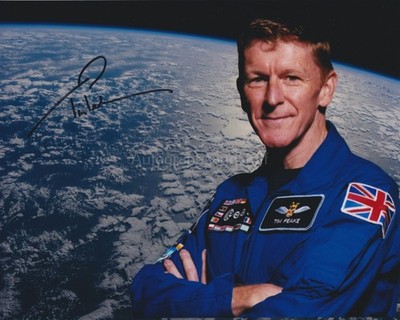 Tim Peake HAND SIGNED 8x10 Photo Autograph, Astronaut, Expedition 46, Soyuz (F)