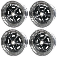 Super Sport Wheel Set Chevelle El Camino 64-72 Camaro 67-73 15x7 Chrome W...