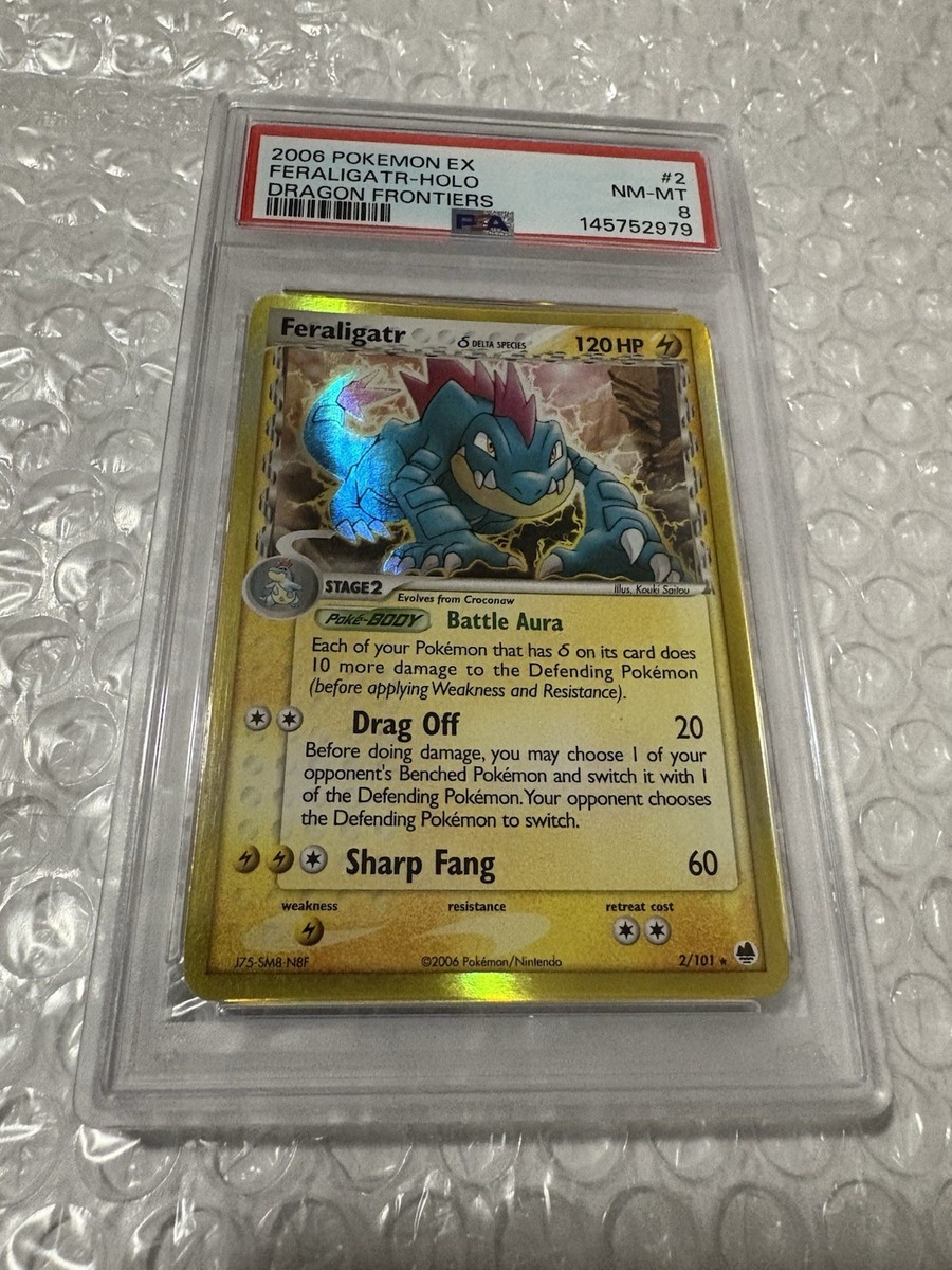 Pokémon EX Feraligatr Delta Species Holo Dragon Frontiers PSA 8 2