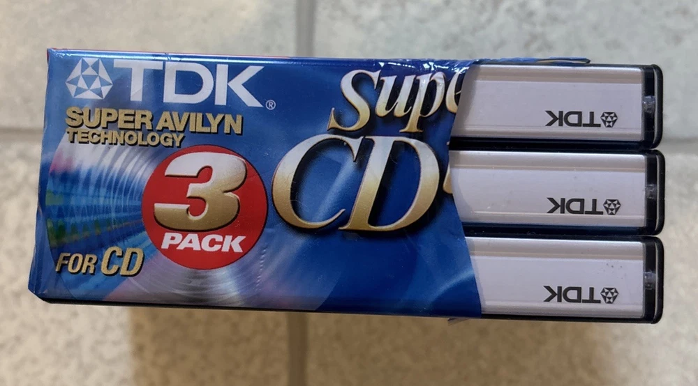 TDK Super CDing 90 3er-Pack Audiokassetten. unbenutzt