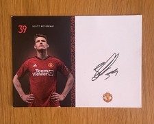 Scott McTominay Manchester United Pre-Printed Official Club Card 2023/24 Season