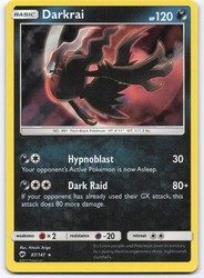 Darkrai 87/147 Burning Shadows Reverse Holo Rare