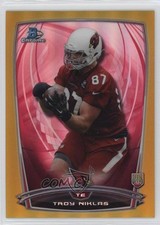 2014 Bowman Chrome Gold Refractor 40/50 Troy Niklas #191 16wc