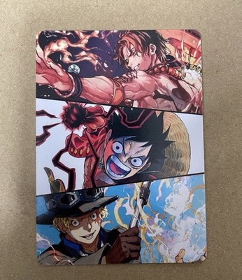 ONE PIECE CCG Promo Shonen Jump April 2025  Art Card Insert Luffy Sabo Ace