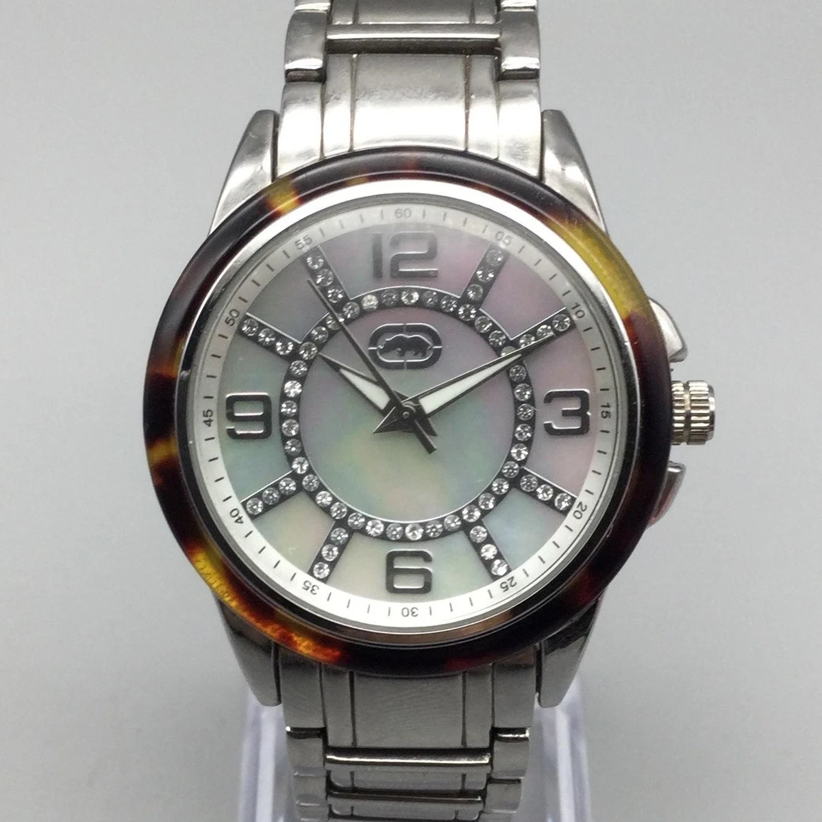 Marc Ecko Stainless Steel Watch with Cream Strap Marc Ecko Watch The Eero/White Textured Rubber Band Watch New main image 4
