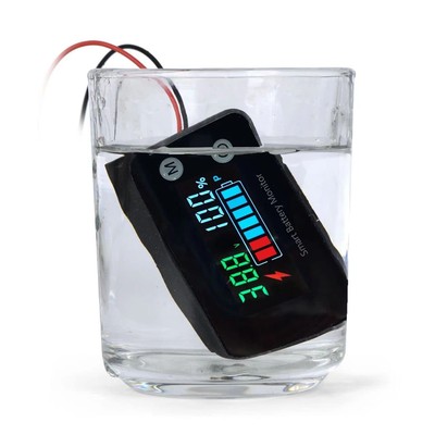 IPX7 Waterproof Battery Monitor12v 24v 36v 48v 60v 72v,Car Motorcycle Golf ca...