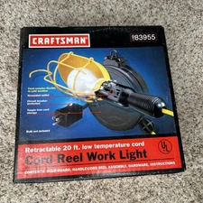 NOS/NIB Sears Craftsman Sears Retractable 20-FT Cord Reel Work Light