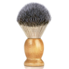 Hand Crafted Shaving Brush for Men, Wood Handle Hair Salon Shave Brush for Wet S