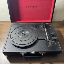 Broken Crosley Portable Vinyl Record Player Briefcase Only CR8005A-BK For Parts