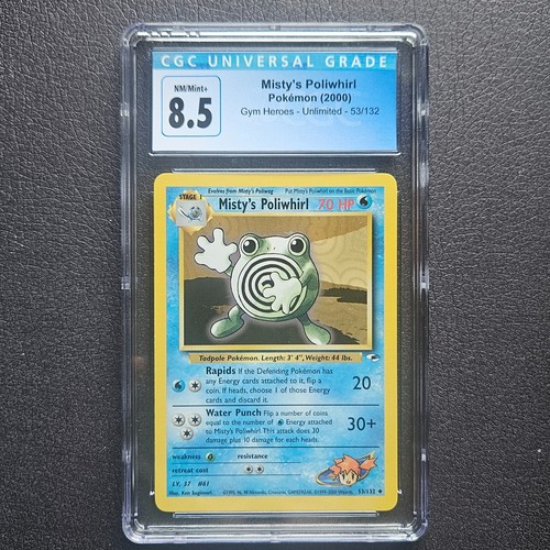 Misty's Poliwhirl (Unlimited) graded CGC 8.5 for sale on eBay