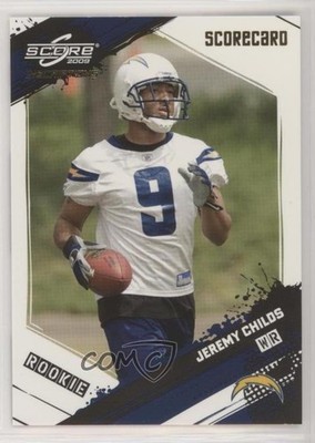 2009 Score Inscriptions Rookie Scorecard 12/50 Jeremy Childs #354 Rookie RC pn1