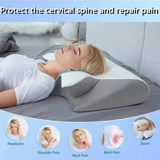 Memory Foam Cervical Pillow Ergonomic Contour Orthopedic Pillow Pain Relief