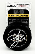 Jackson LaCombe signed Anaheim Ducks Official Game Puck autographed JSA COA
