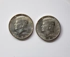 Lot of 2 1964 D Kennedy Half Dollar - 90% Silver - Uncirculated