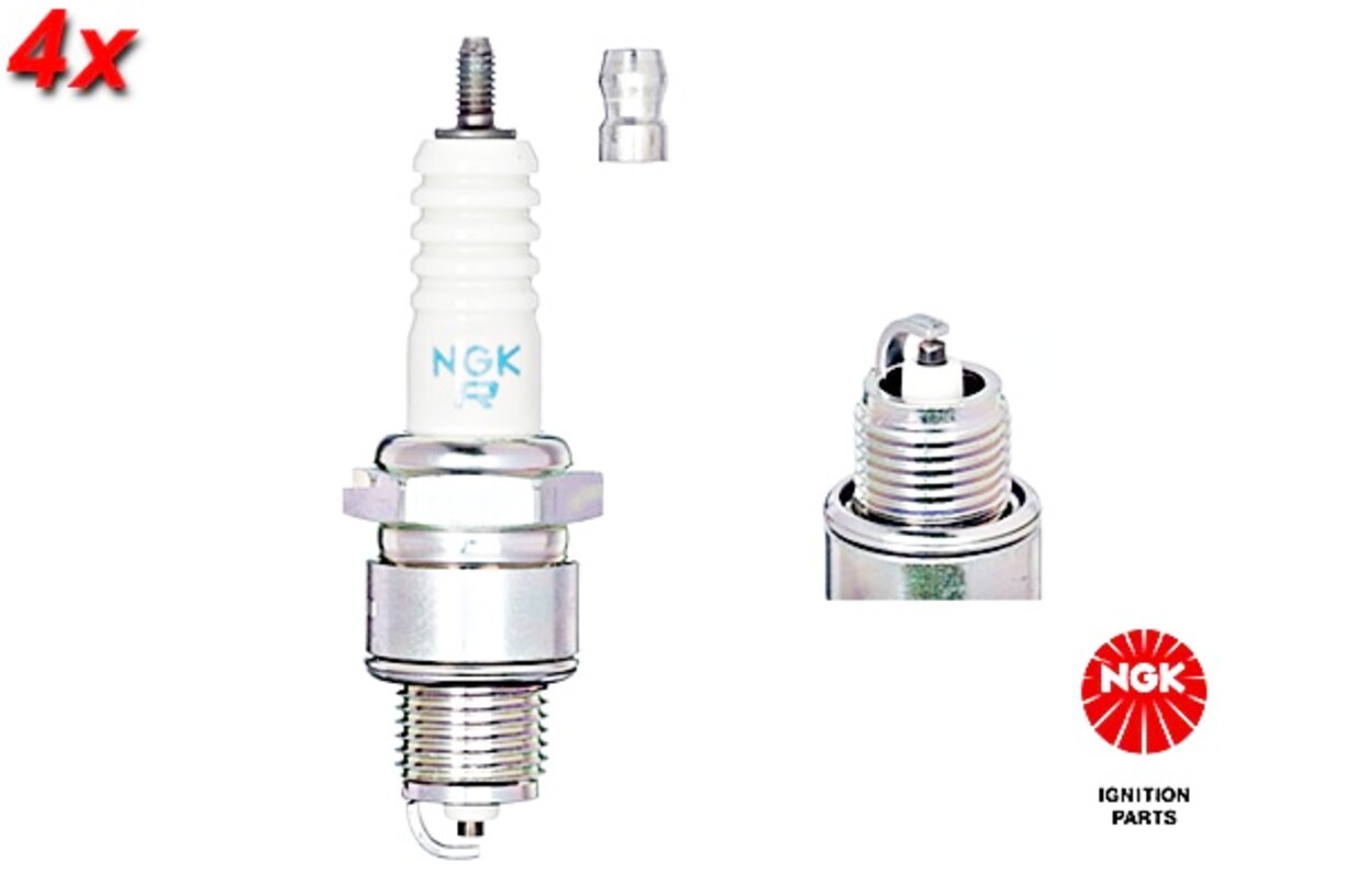 NGK 4x Spark Plug For ARO 240-244 BEDFORD Blitz DACIA FORD OPEL 62-04 90239569