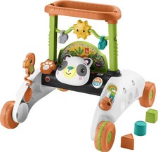 Fisher-Price 2-Sided Steady Speed Panda Walker Musical Push Small, Multicolor