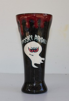 Spooky Pinball (Machine) 8 inch Tall Cup Molded with Colorful Embed Glitter