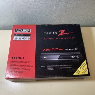 Zenith DTT901 Digital TV Turner Converter Box Only with Analog Pass-through