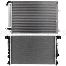 For 2014-2017 2018 Jeep Cherokee Aluminum Radiator & AC Condenser Cooling Kit