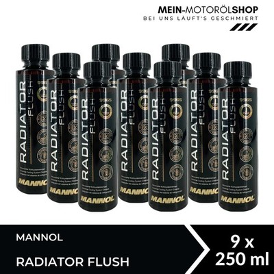 Mannol Radiator Flush Kühlsystemreiniger Kühleradditiv 9x250 ML