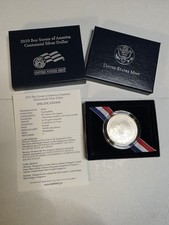 2010 P  US Mint Boy Scouts of America Proof Silver Dollar  Commemorative + OGP