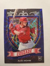 2021 Panini Chronicles Crusade Blue Velocity Prizm #23 Alec Bohm RC PHILLIES