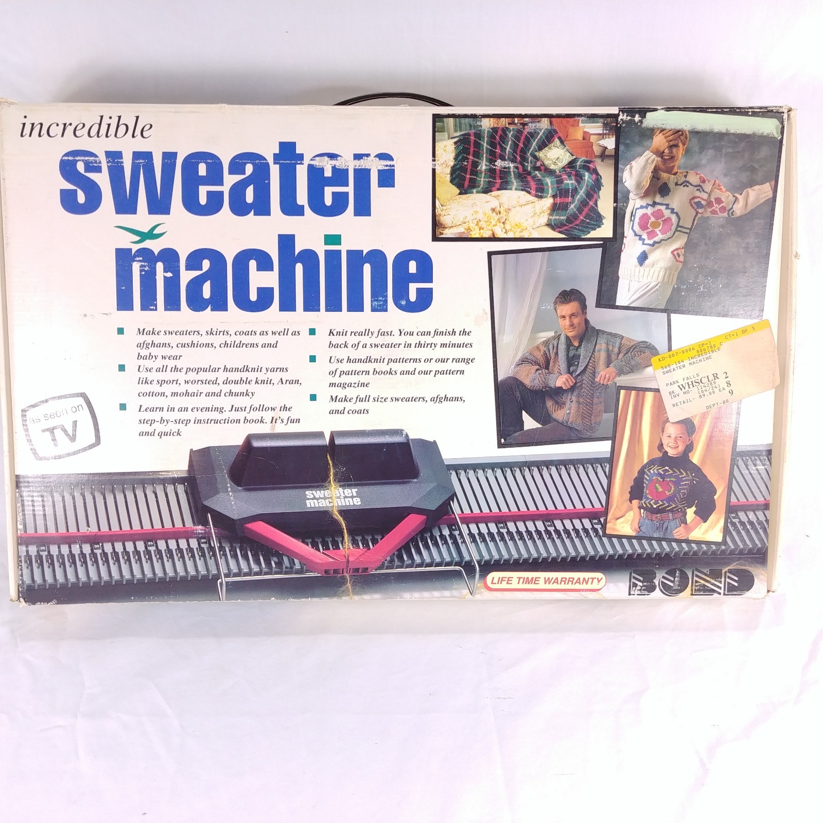 Bond Incredible Sweater Knitting Machine Manual Patterns Video for sale  online | eBay