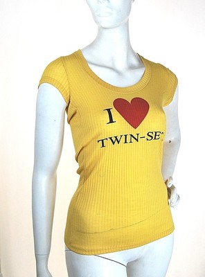 Top Canotta Donna Maglia TWIN-SET Simona Barbieri H419 Tg M