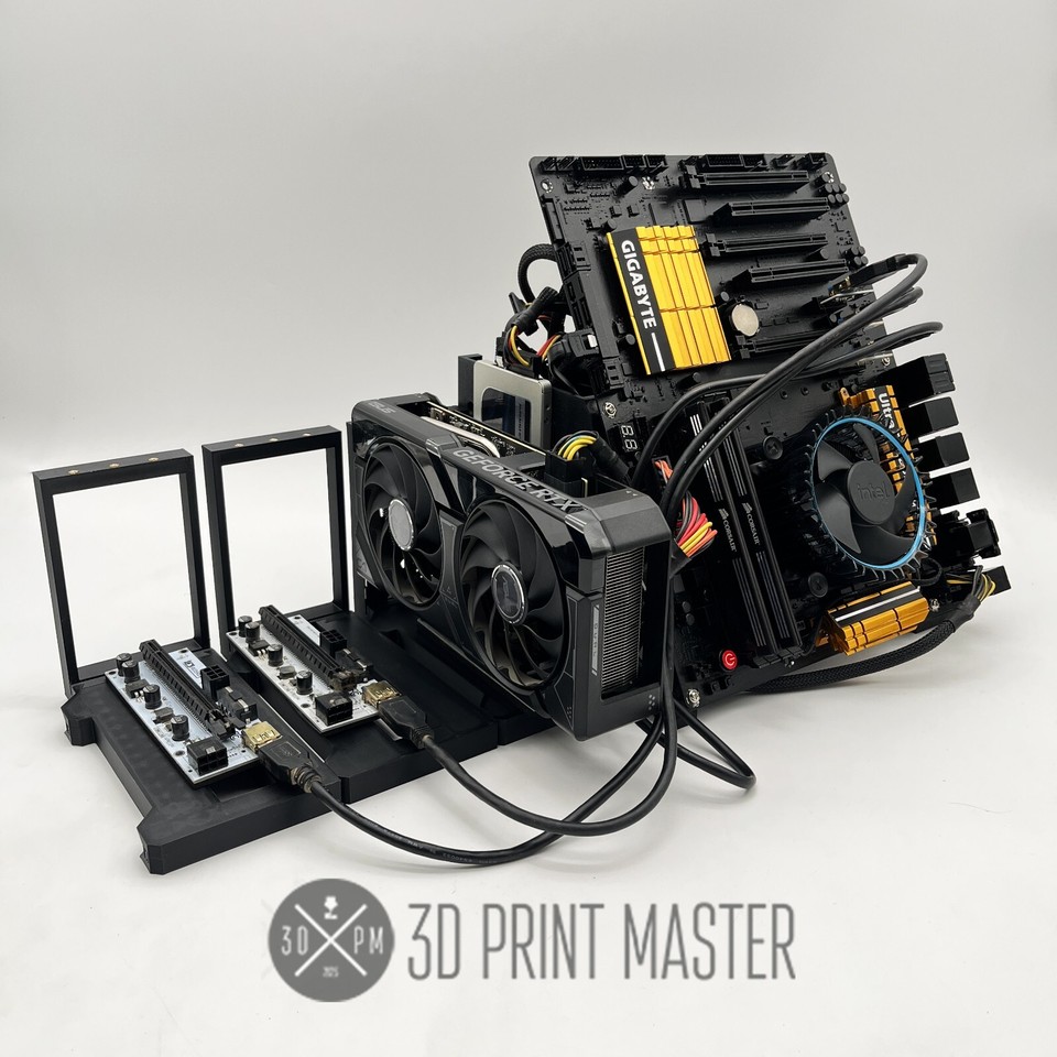 Motherboard Testing Rig Crypto Mining Motherboard Test Bench + GPU Stand / PC and Test Rig ...