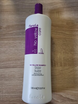 Fanola No Yellow Silberglanz Anti Gelbstich Shampoo Blondes Haar 1000ml.