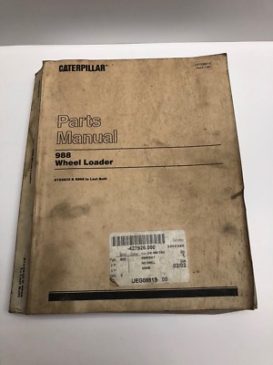 Caterpillar Cat 988 Wheel Loader Parts Manual Form Ueg0881s April 