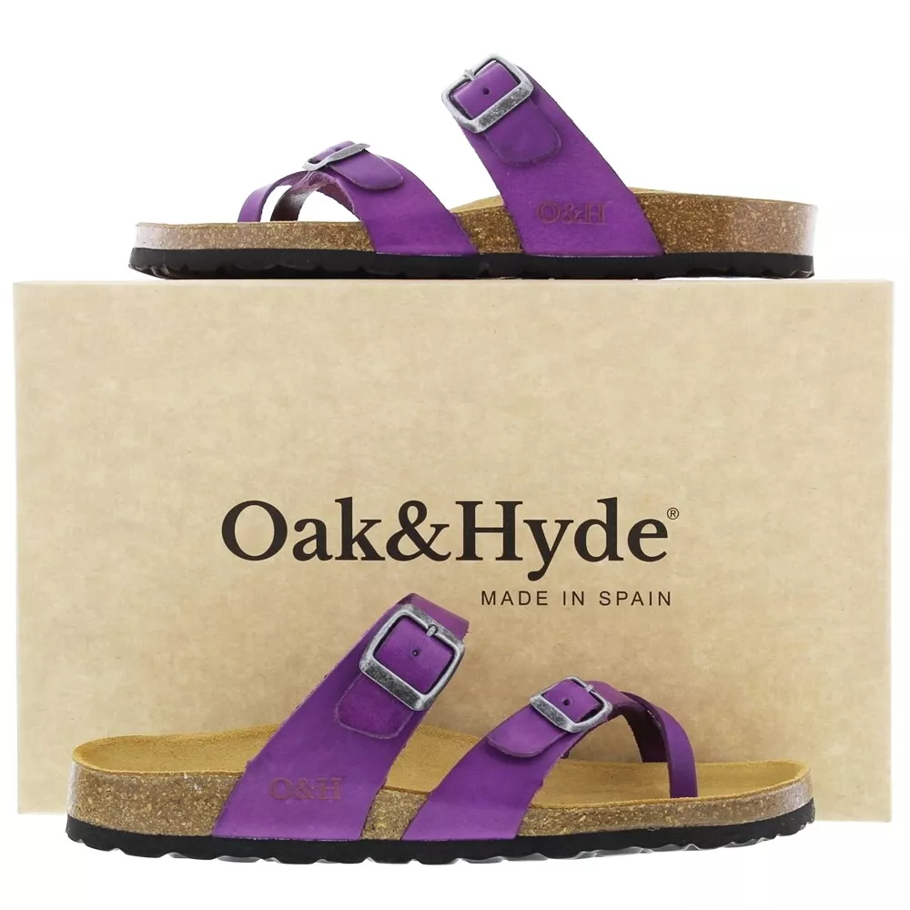 OAK HYDE WOMENS SAVANNAH LILAC SANDALS SIZE 3