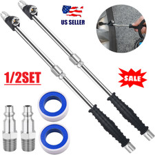 Dual Head Air Chuck 14 Fnpt Straight Foot Lock On Truck Rv Tire Inflate Chuck