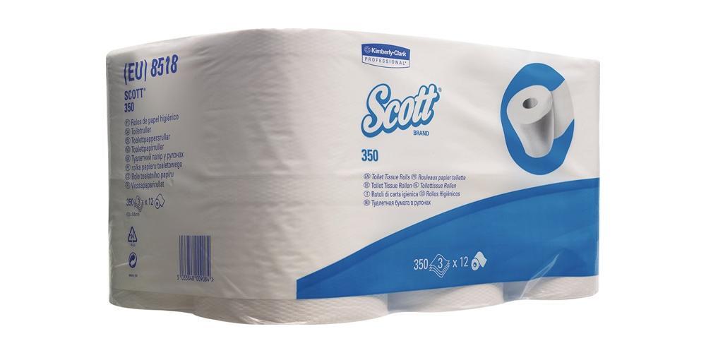 Туалетная бумага SCOTT 8518 3-lagig Кляйнроллен 10790₽