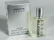 Claiborne Sport Cologne For Men .18oz/5.3ml Splash Mini Travel Size