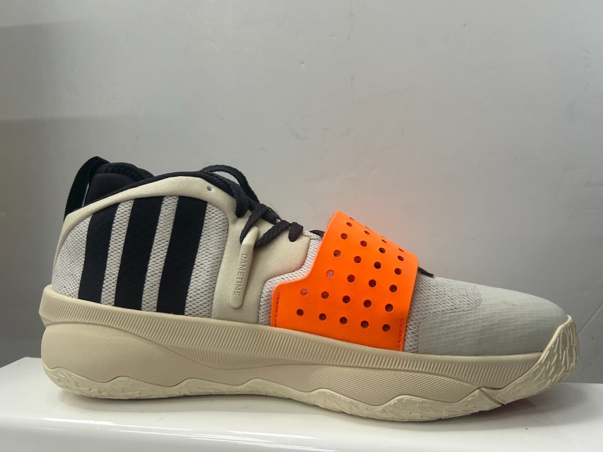 Adidas Dame 8 EXTPLY \'Orbit Grey\' Men Sz US 10 Mid Shoes Sneakers Red Orange Adidas Mens Size 10 Dame 8 EXTPLY Red Orange Basketball  main image 3