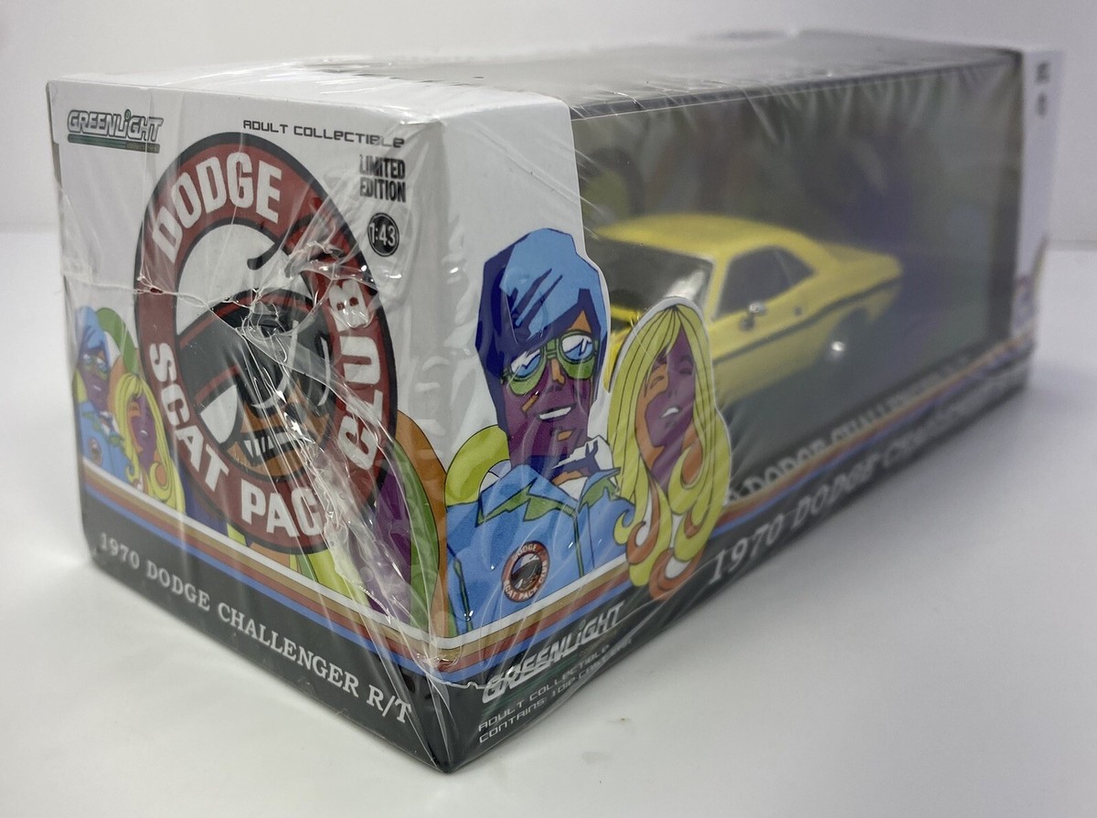 GREENLIGHT 1/43 Scale 1970 DODGE CHALLENGER R/T”SCAT PACK CLUB” | eBay