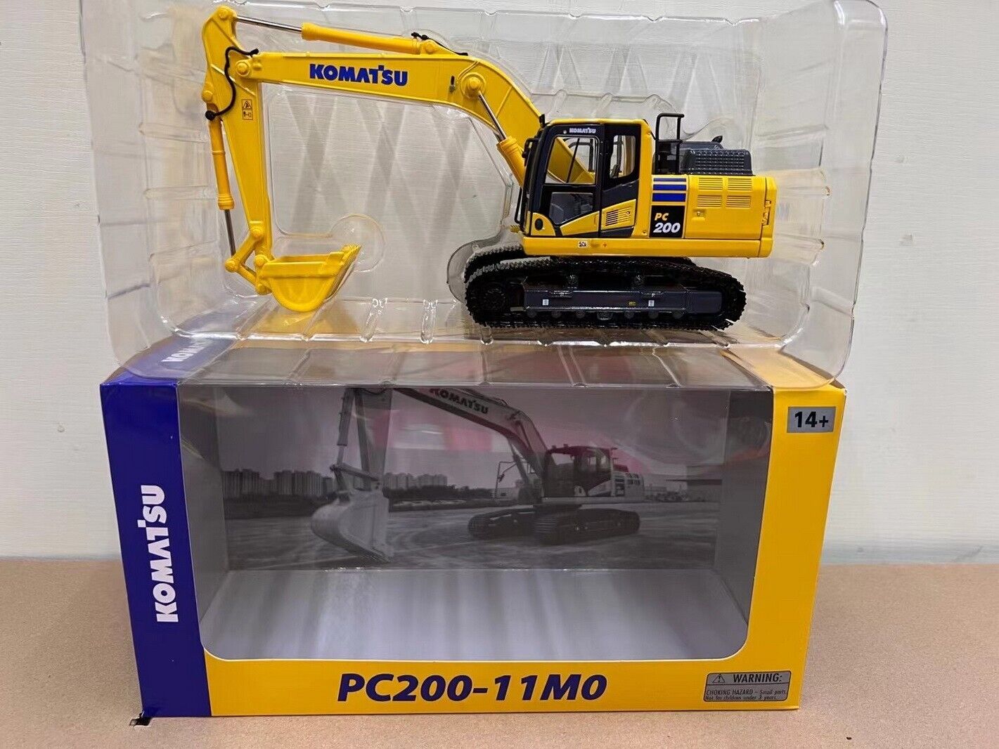 1/43 Scale KOMATSU PC200-11MO Hydraulic Excavator Diecast Model Toy