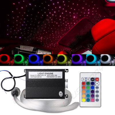 A+ 300pc Car/Home Headliner Star Light kit Roof Flash Ceiling Lights Fiber Optic