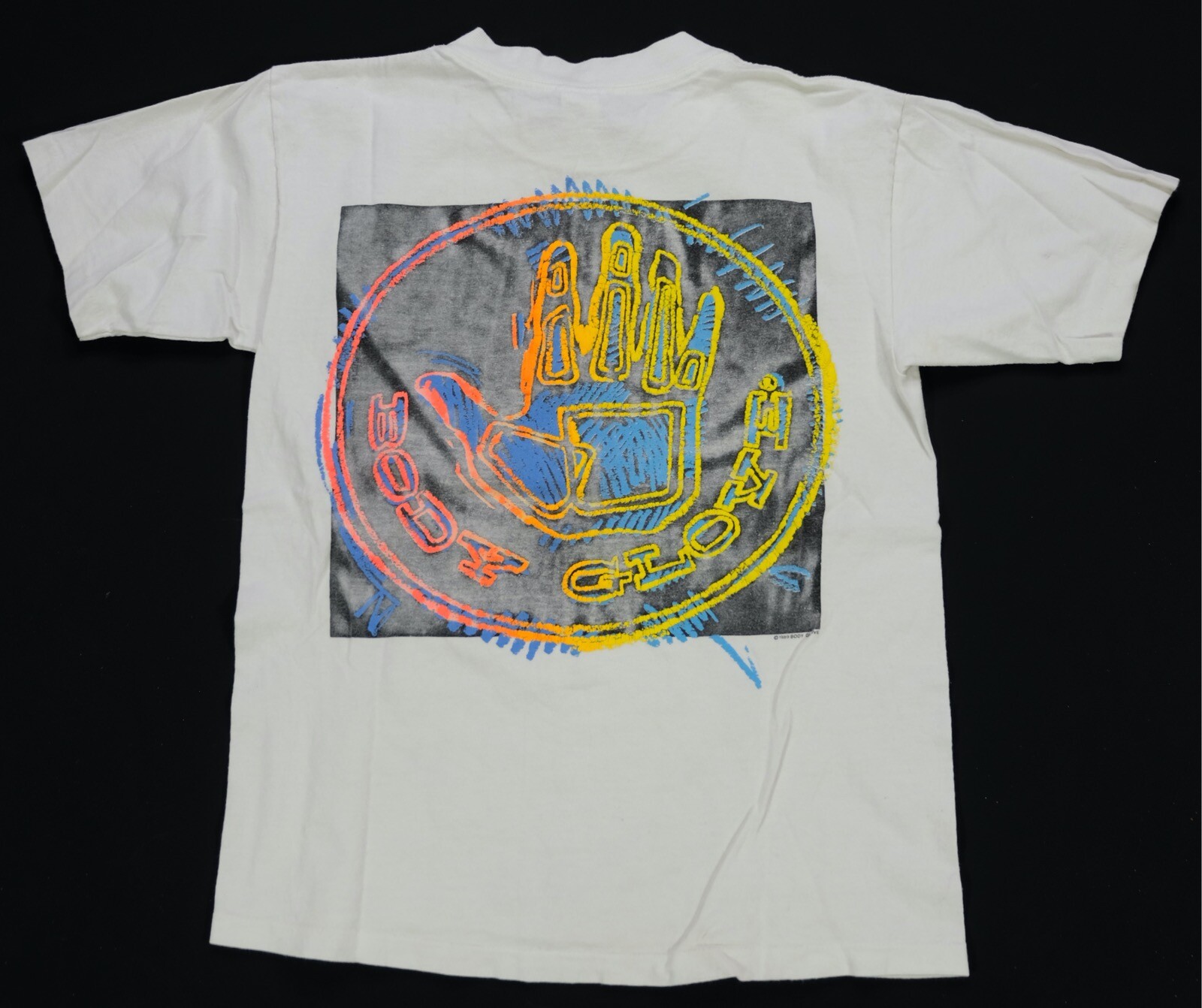 Rare Vintage BODY GLOVE Spell Out Hand Logo 1989 Sing… Gem