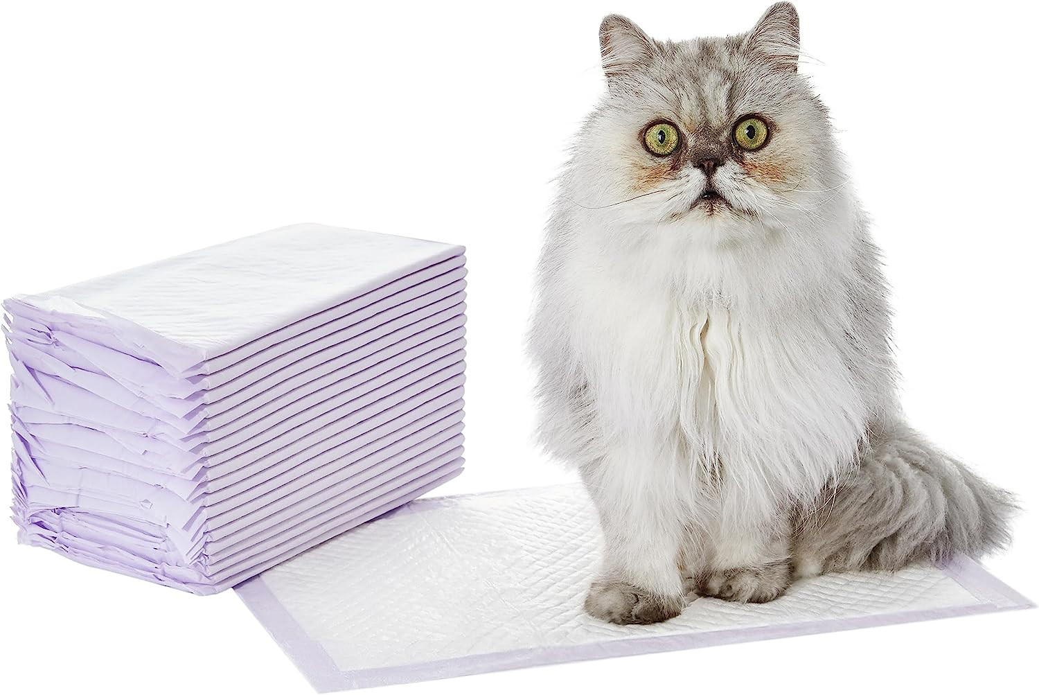 Amazon Basics Cat Litters Pee Pads, 20 Count, Universal Fit 