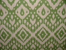 Cotton Curtain Upholstery Fabric Moroccan Ikat Emerald Green Cushion Roman Blind