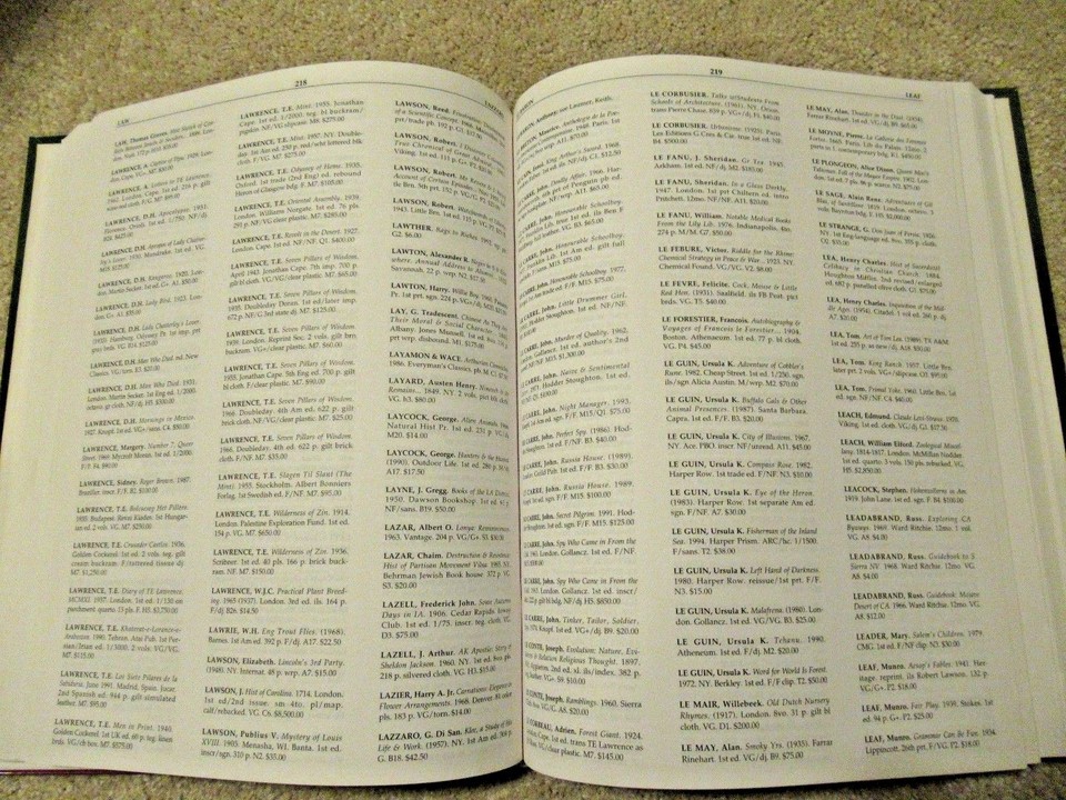 HUXFORD'S OLD BOOK VALUE GUIDE Hardcover Price Guide 25,000 Listings