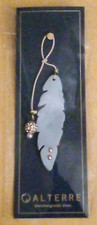 Alterre interchangeable shoes Agate Strap Blue Feather Charm