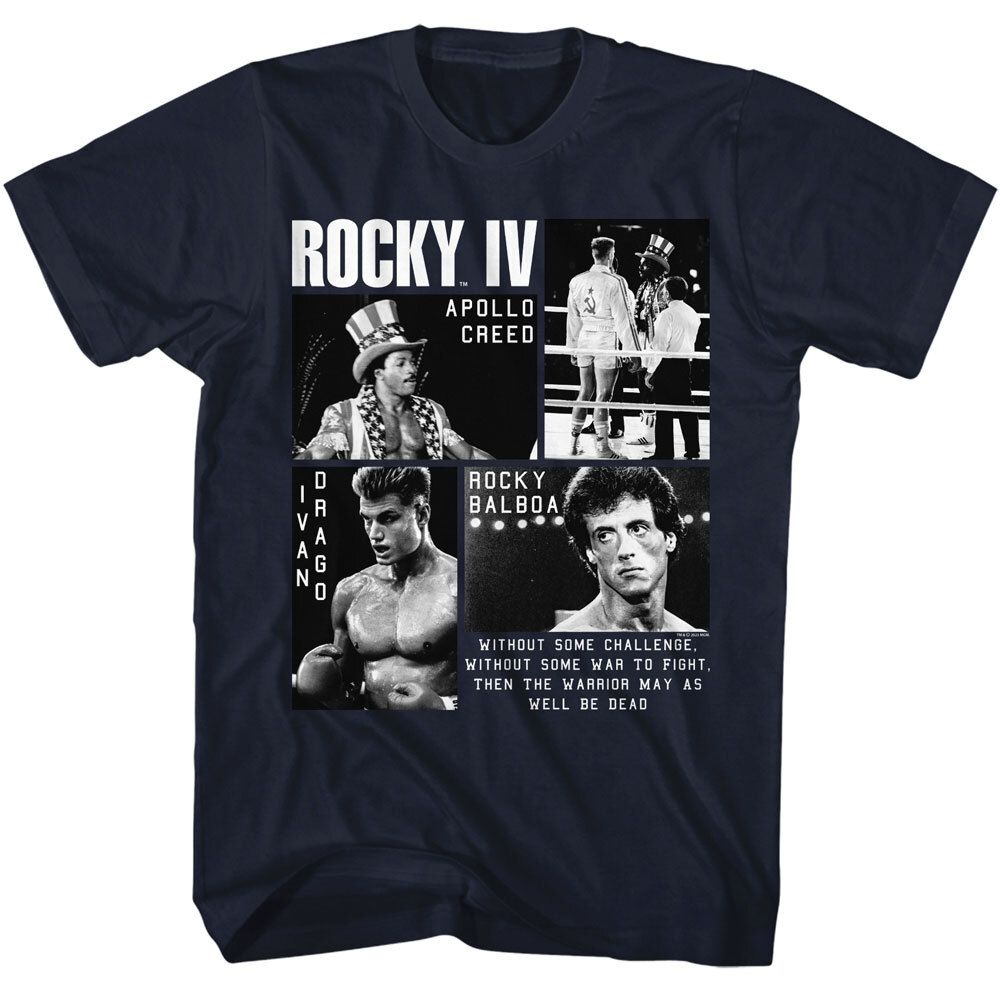 Rocky IV Balboa Mens T-Shirt Apollo Creed, Ivan Drago Rocky Fight
